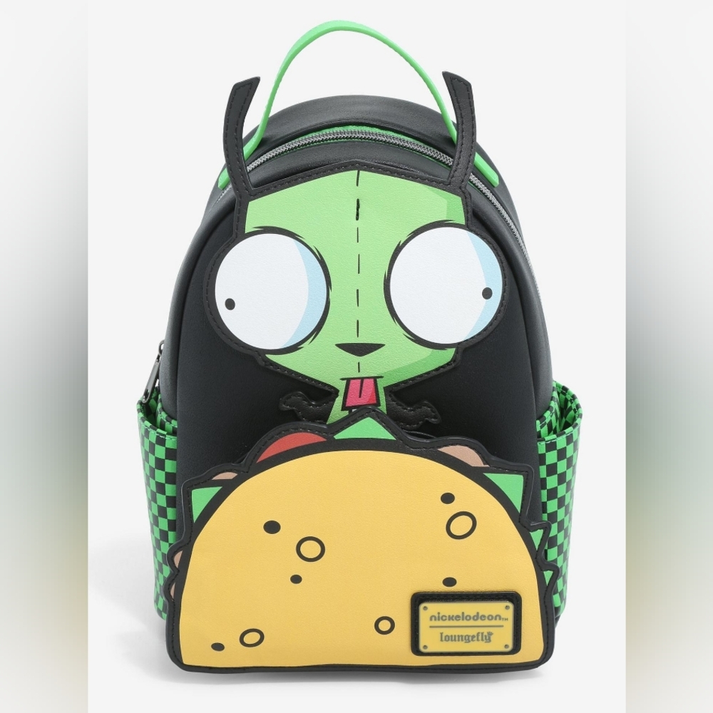Loungefly Nickelodeon Invader Zim‎ GIR with Taco Mini Backpack